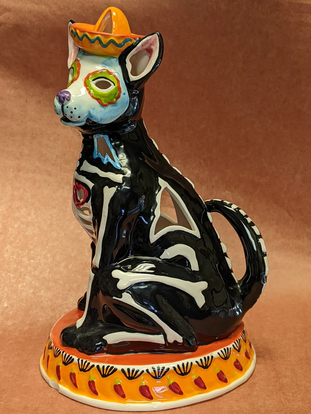 Día De Muertos Dog Candle Holder - Seasonal Decor - 12